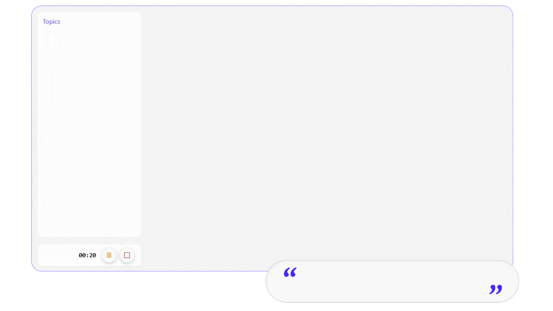 Podmod Application Interface - Real-time AI Assistant Dashboard