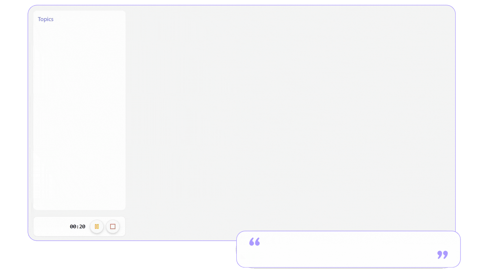 Podmod Application Interface - Real-time AI Assistant Dashboard